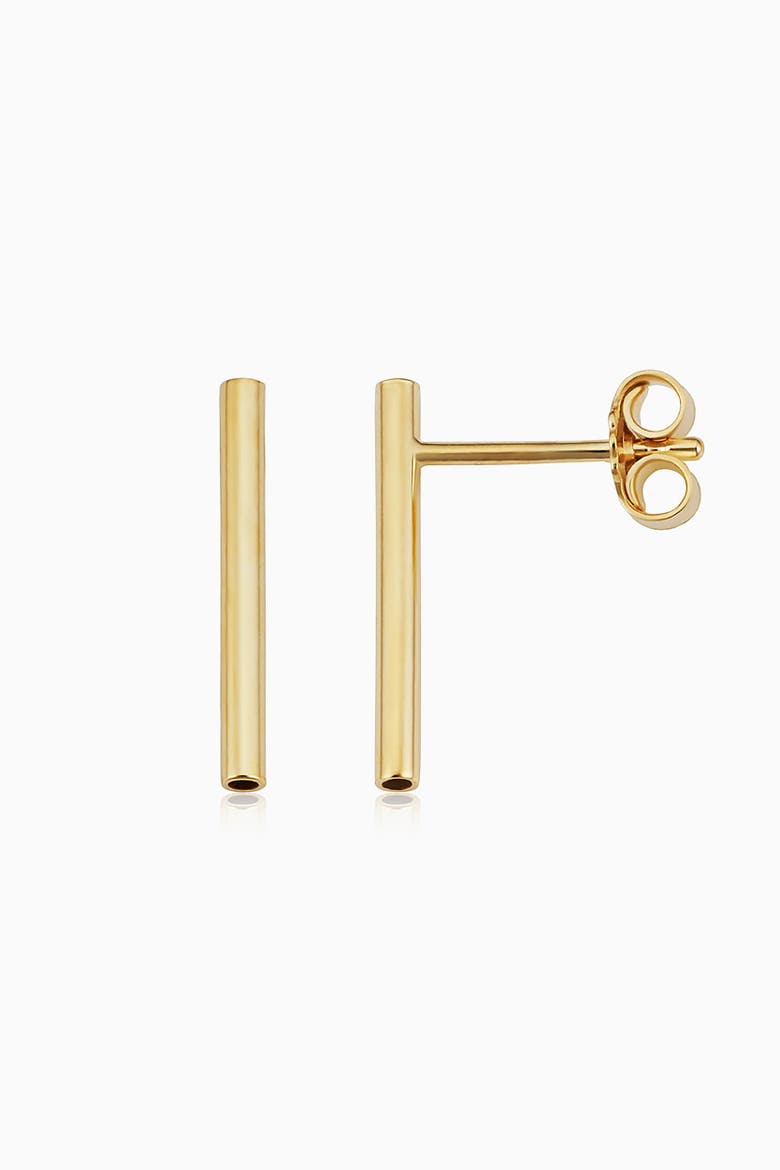 14K Yellow Gold Arezzo Studs, Alternate, color, Yellow Gold