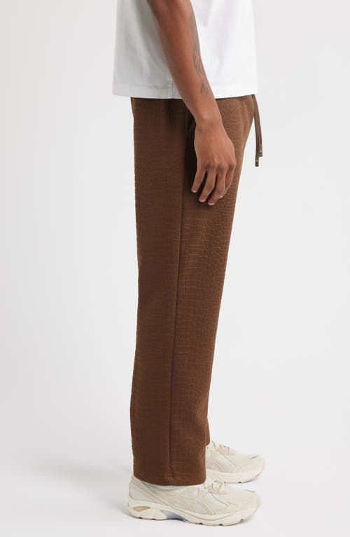 Santo Studio Uno Texture Sweatpants In Brown