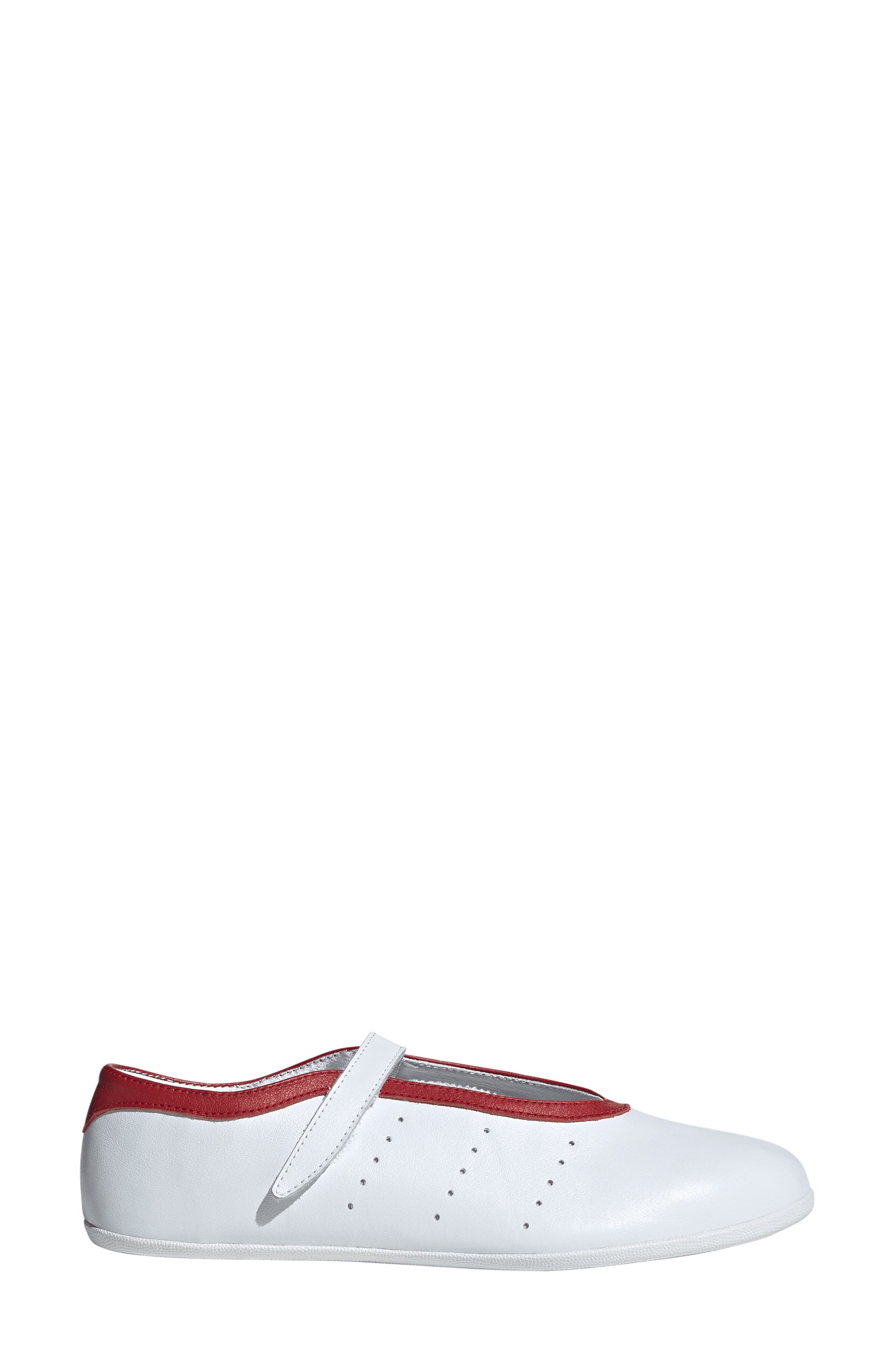Stan Smith Lo Ballet Sneaker, Alternate, color, WHITE/ WHITE/ WHITE