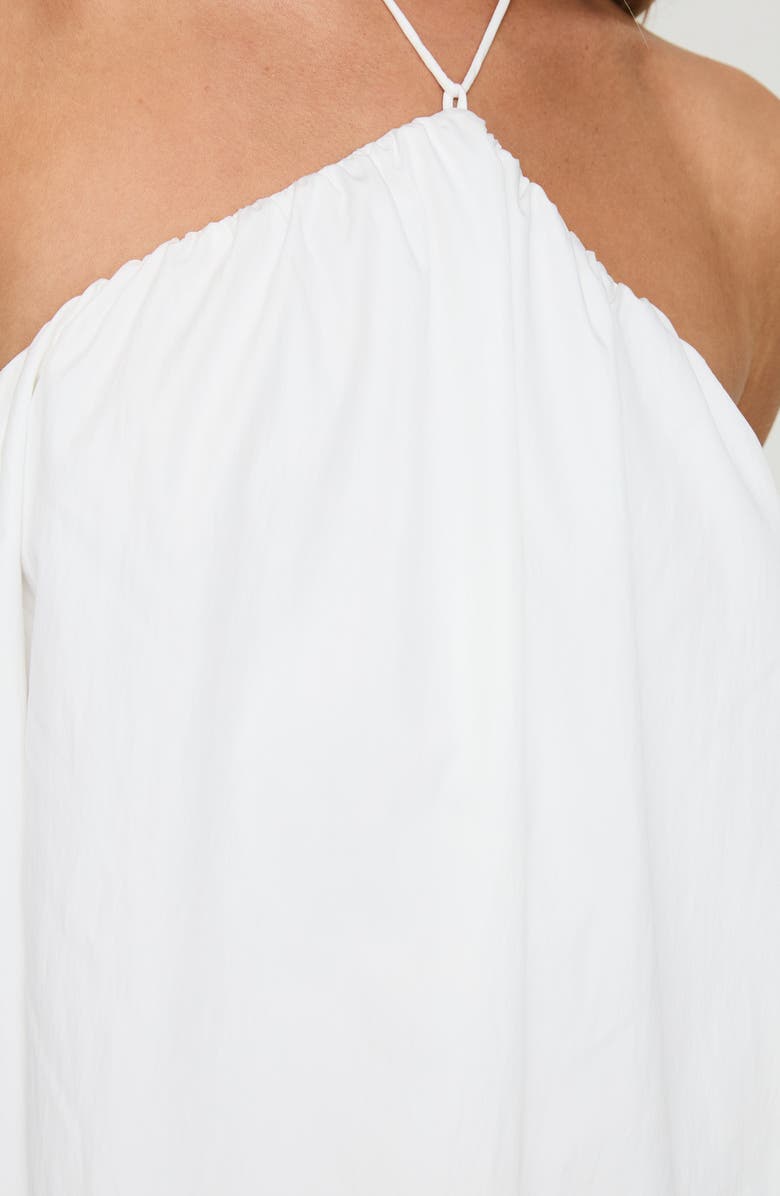 Princess Polly Peaco Halter Cotton Mini Sundress, Alternate, color, White