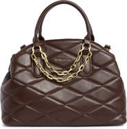 BCBG Quilted Double Compartment Satchel