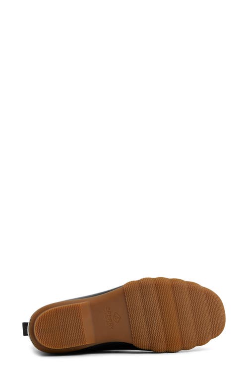 Sperry Saltwater Waterproof Duck Chelsea Boot In Black