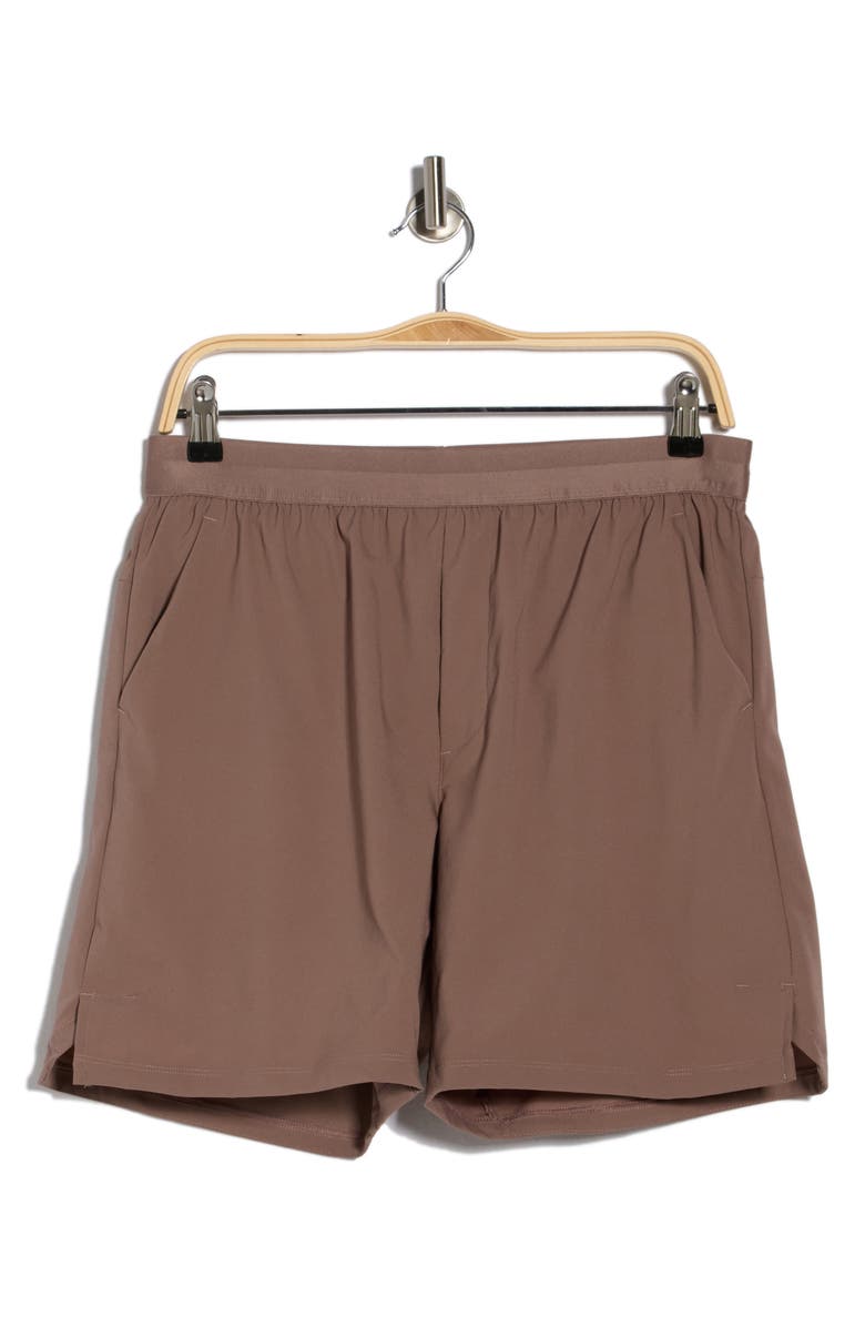 New Balance AC Lined 7-Inch Shorts, Main, color, Brown