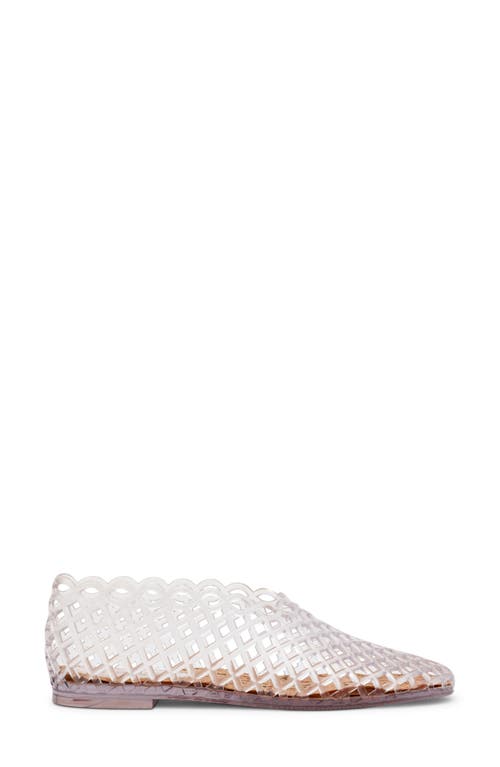 Steve Madden Grove Jelly Flat In Transparent