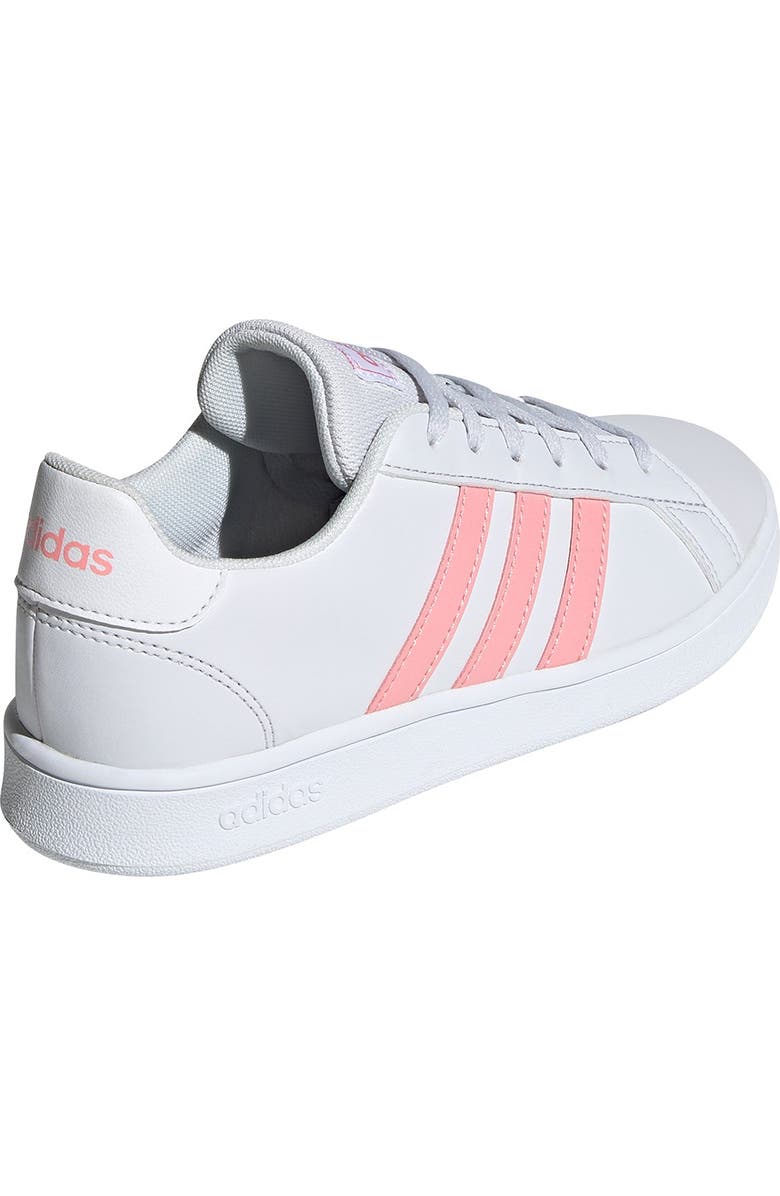 adidas Grand Court K Leather Sneaker, Alternate, color,