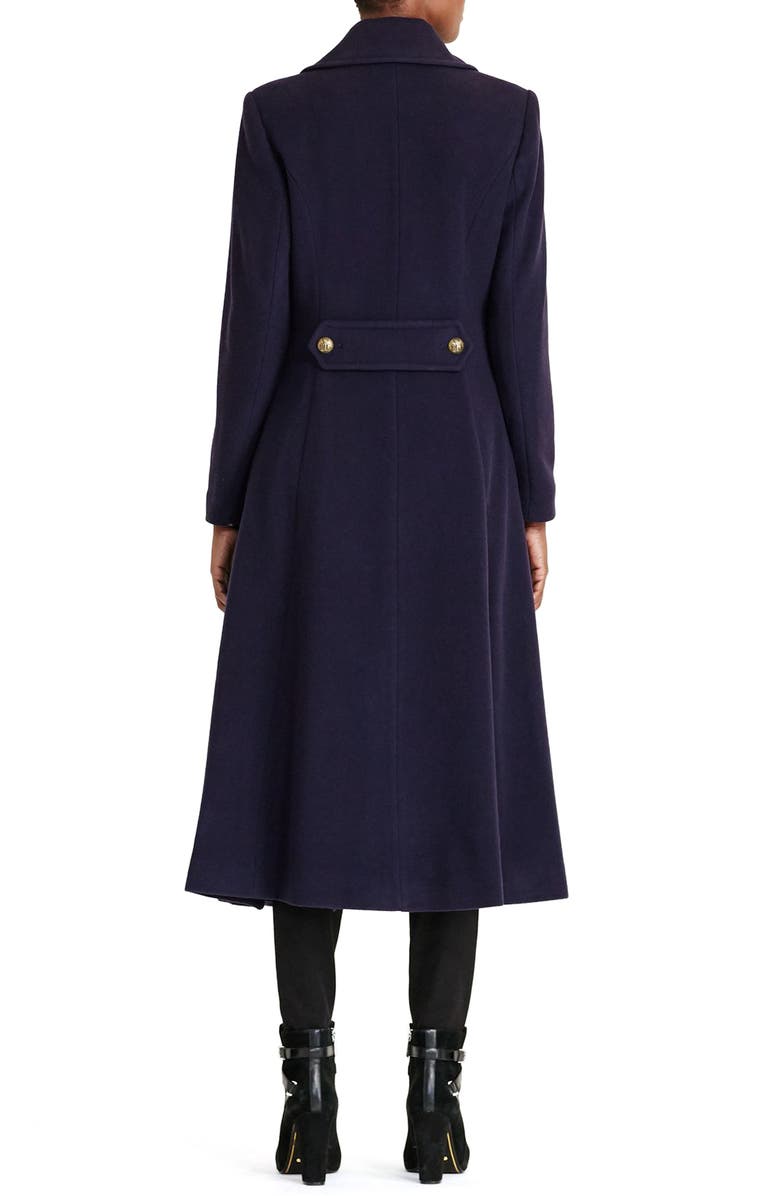 Lauren Ralph Lauren Double Breasted Military Maxi Coat, Alternate, color, 