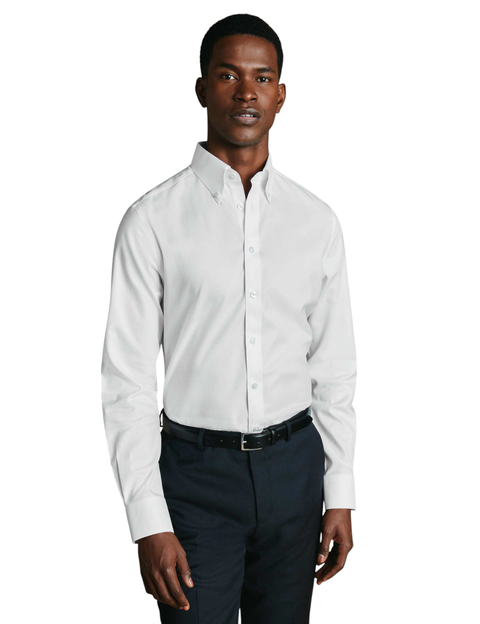 Non-Iron Twill Button-down Shirt