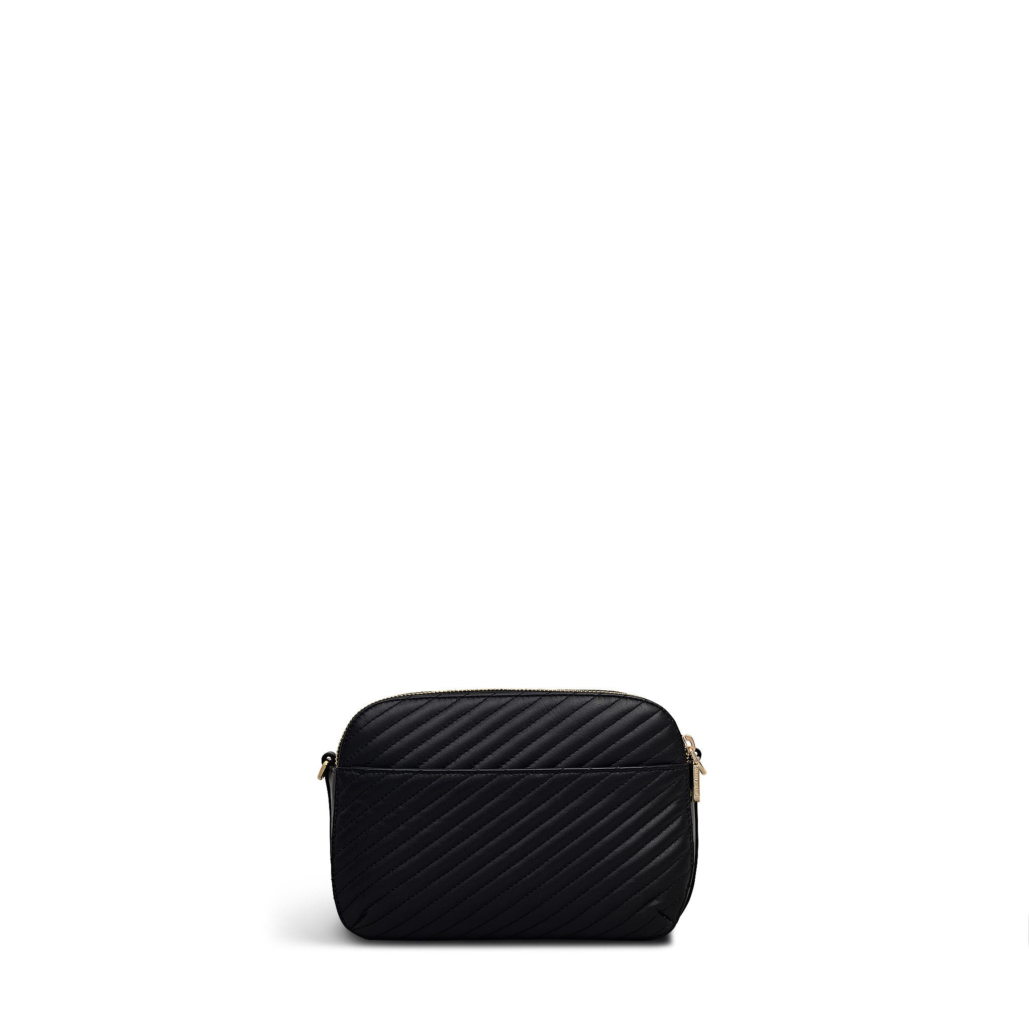Radley Dukes Place - Diagonal Quilt Medium Ziptop Crossbody Bag, Alternate, color, Black