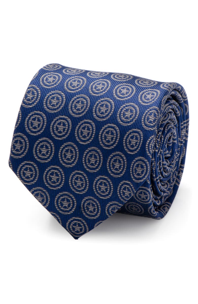 Cufflinks, Inc. Captain America Shield Silk Tie, Alternate, color, Blue