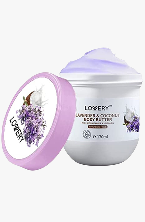 Lovery Lavender And Coconut Body Butter In Light Purple