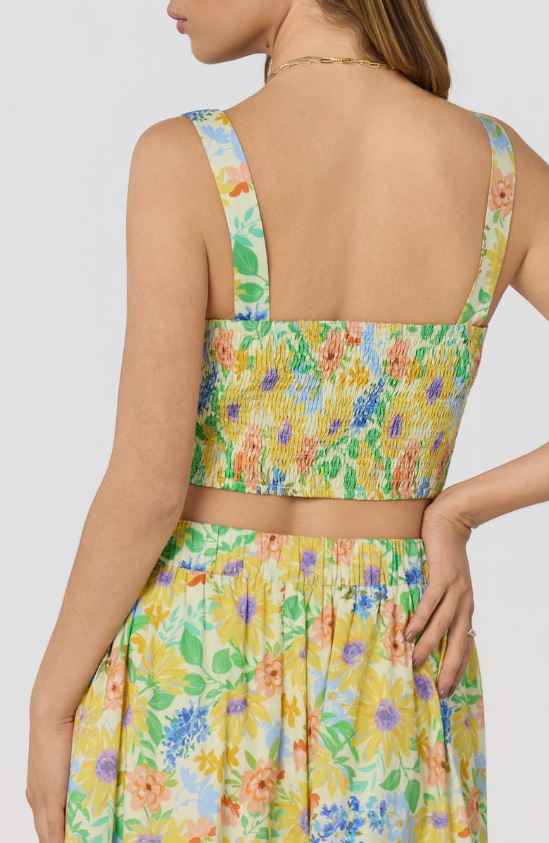 ASTR the Label Jolie Floral Crop Top, Alternate, color, Yellow Multi Floral