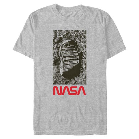 Men's NASA Space Footprint Logo  Graphic T-Shirt