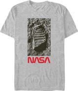 NASA Men's NASA Space Footprint Logo  Graphic T-Shirt