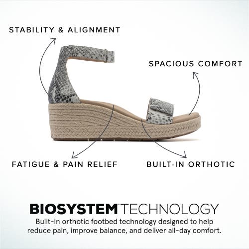 Abeo Riviera Ankle Sandal In Snake Print - Metatarsal