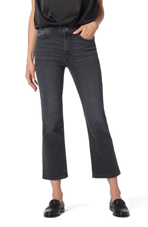 High Waist Crop Bootcut Jeans (Malika)