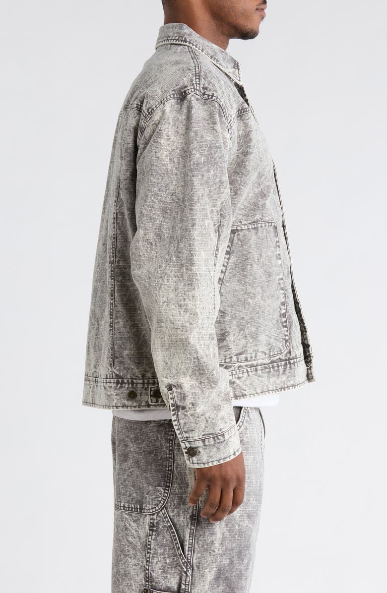 HONOR THE GIFT Still Do Ripstop Trucker Jacket, Alternate, color, Grey