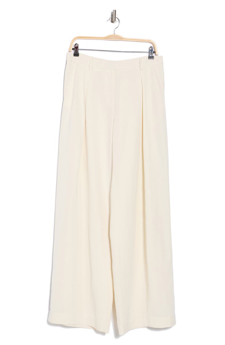 TWP Sullivan Wide Leg Pants, Alternate, color, Bone / Indigo