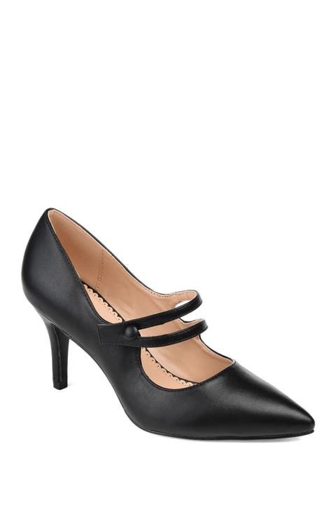 JOURNEE Sidney Pointed Mary Jane Pump (Women)