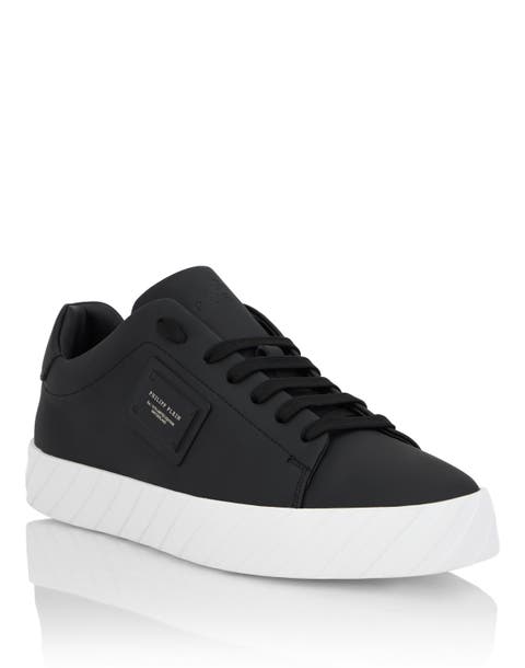 Nappa Leather Low-Top Sneakers Placca Unisex