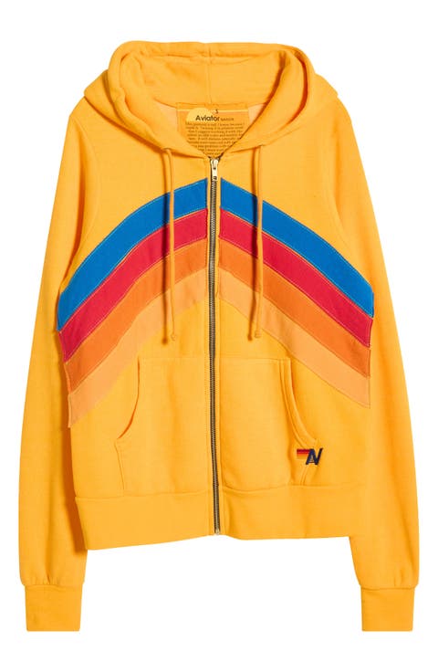 Mountain Stitch Chevron Zip Hoodie