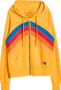 Aviator Nation Mountain Stitch Chevron Zip Hoodie