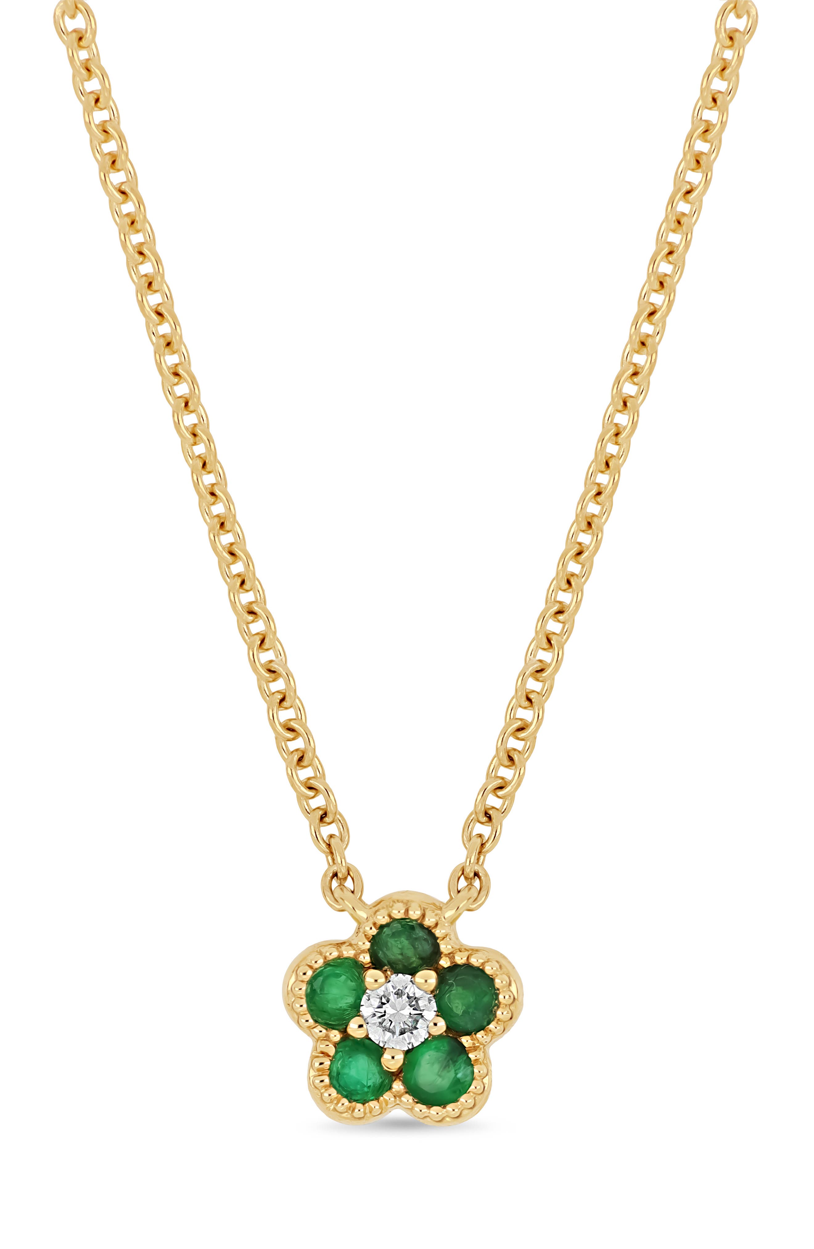 18K GOLD/ DIAMOND/ EMERALD