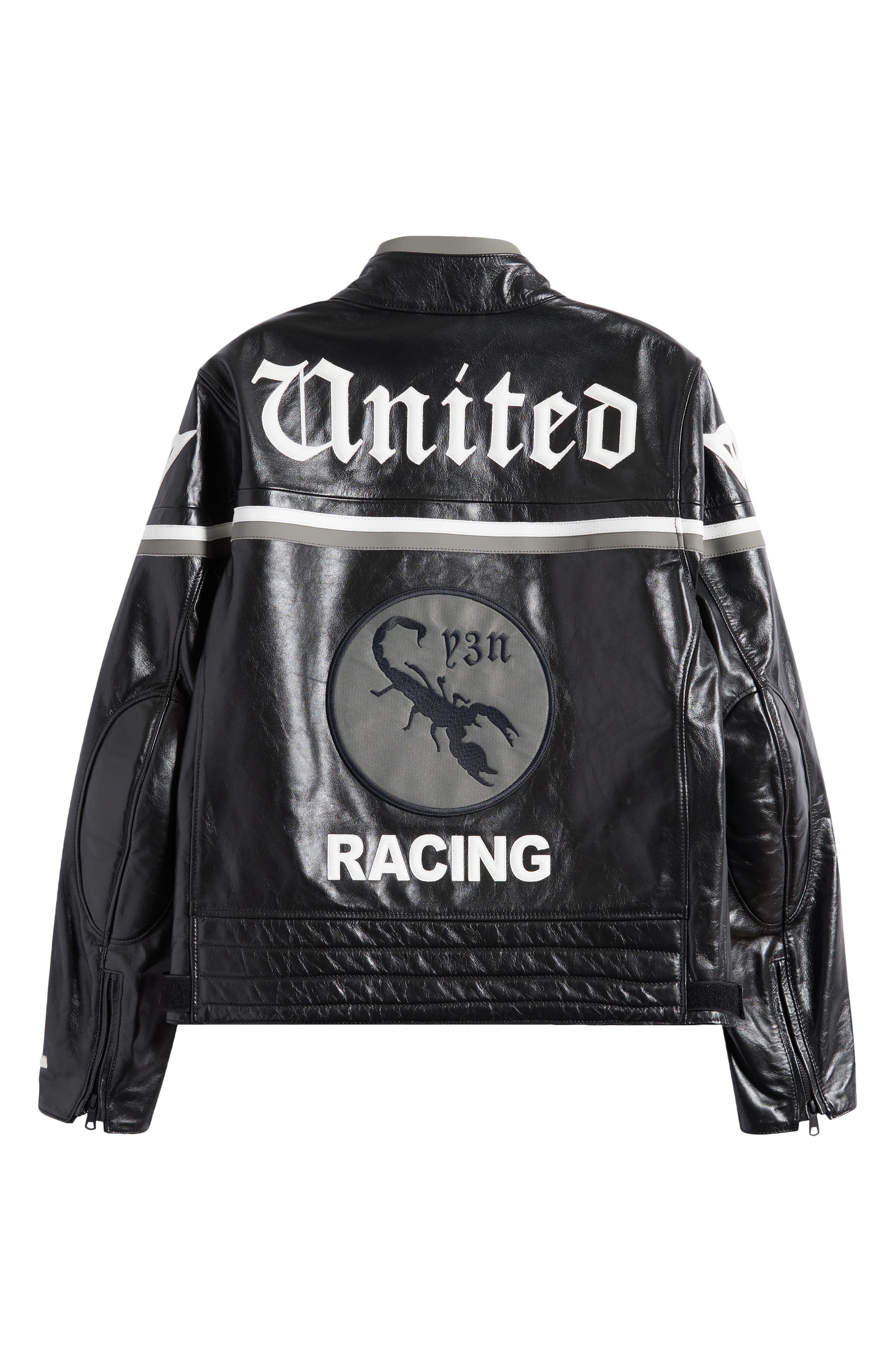 NBHD Leather Racer Jacket (Men) | Nordstrom