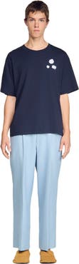 SANDRO Flower print cotton T-shirt