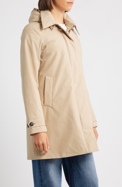 Save The Duck Embie Water Resistant Hooded Jacket In Neutral