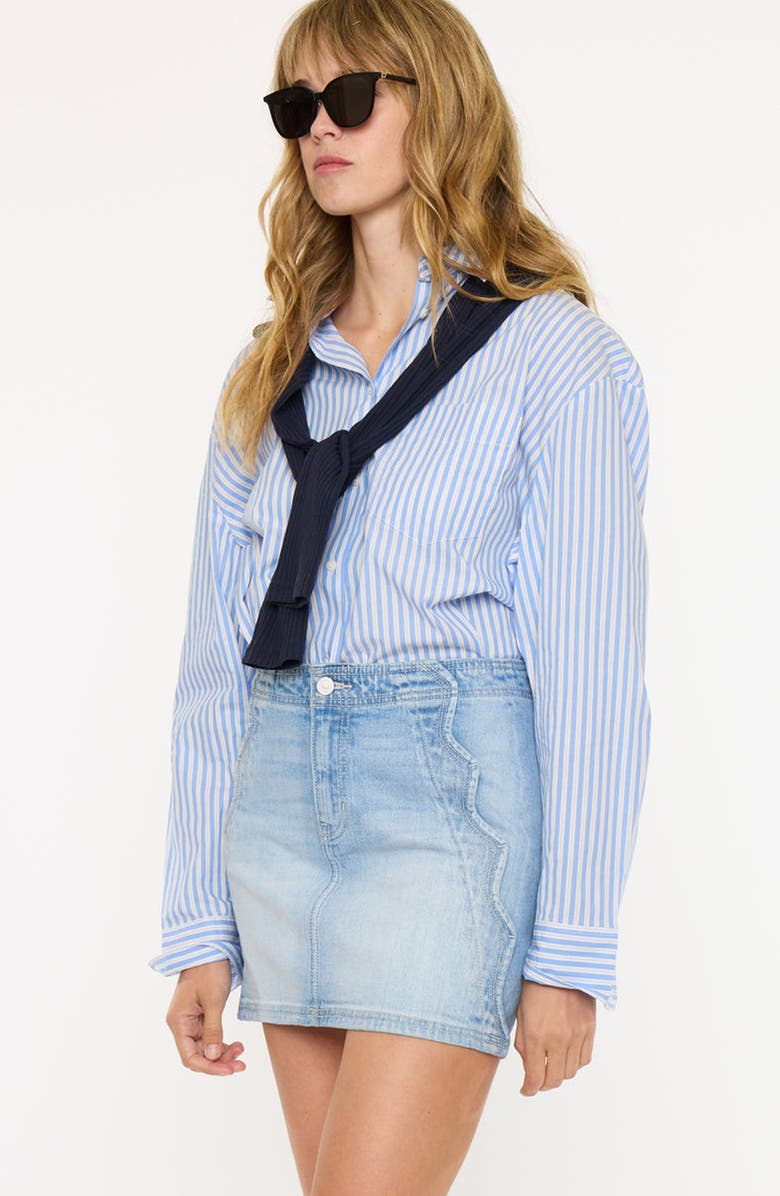 KanCan Giaa Mid Rise Skirt, Alternate, color, Medium Wash