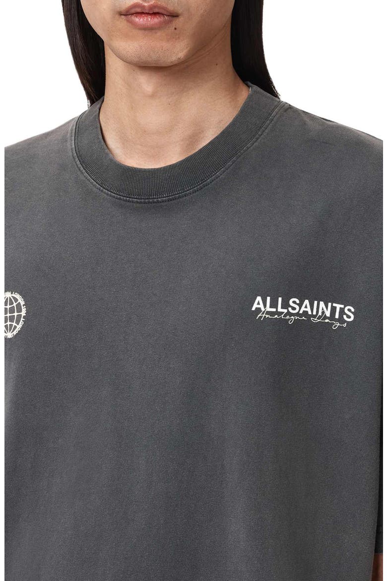 Emblem Cotton Graphic T-Shirt, Alternate, color, WASHED BLACK