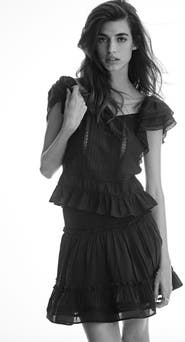 H&M Tiered Viscose-blend Skirt