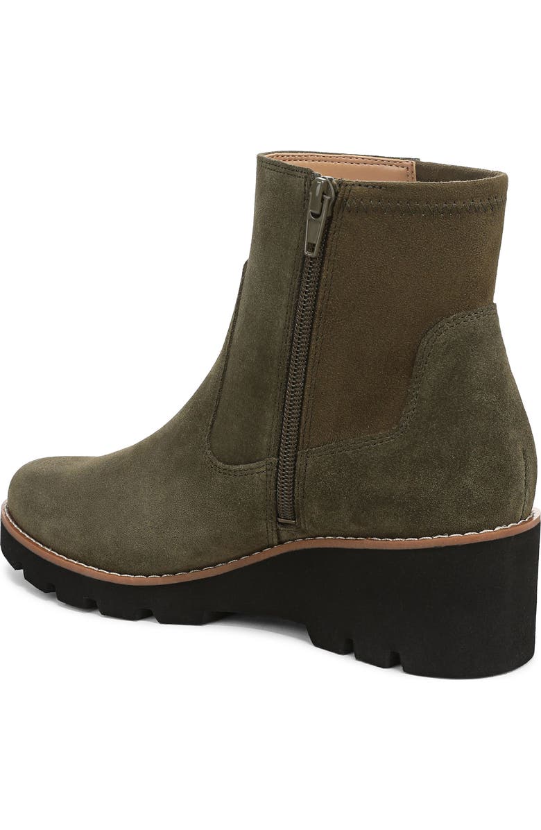 Vionic Ariana Platform Wedge Bootie, Alternate, color, Dark Olive