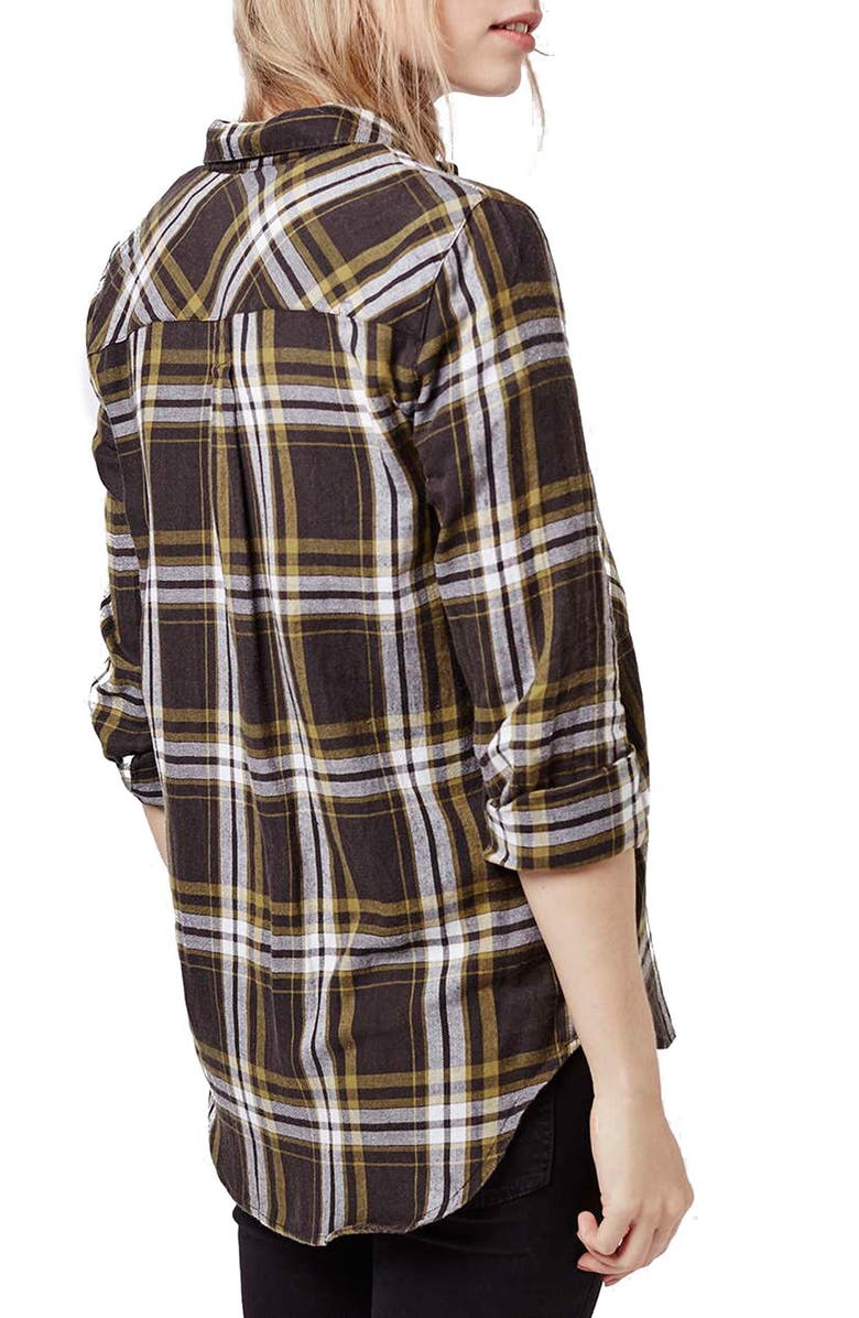 Topshop , Alternate, color, Olive