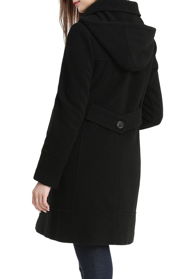 Wool Blend Maternity Coat, Alternate, color, BLACK