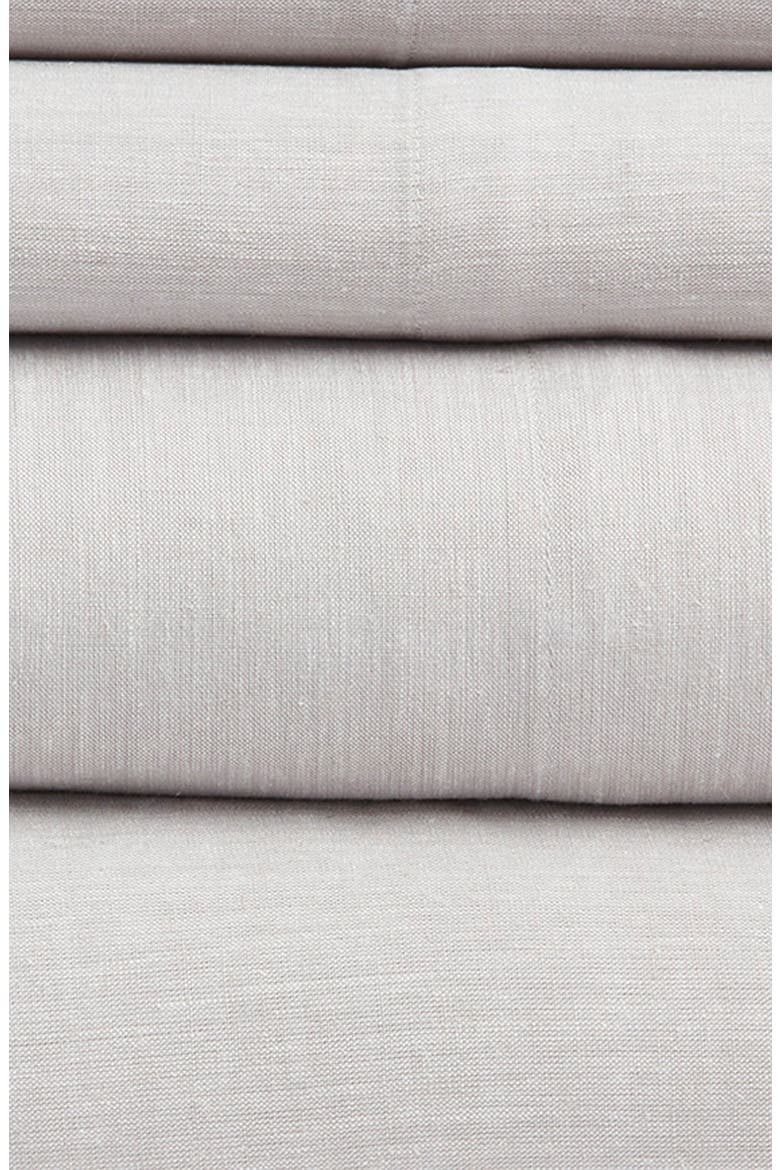 Lyocell & Linen Blend Sheet Set, Alternate, color, GREY OPAL