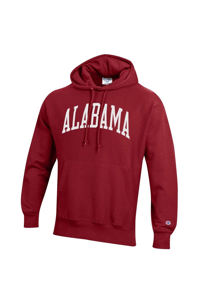 Champion Men's Champion Crimson Alabama Crimson Tide Big & Tall Reverse Weave Fleece Pullover Hoodie Sweatshirt, Alternate, color, Crimson