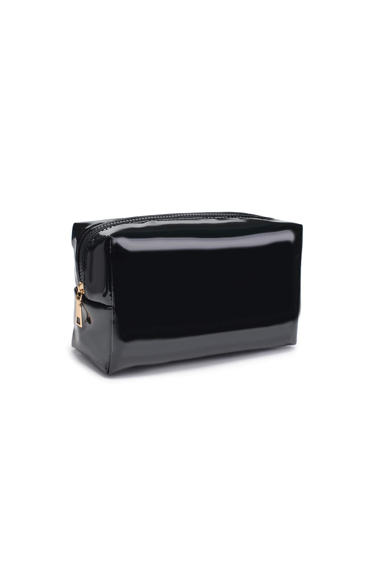 Patent Pending Cosmetic & Travel Organizer Pouch, Alternate, color, Black