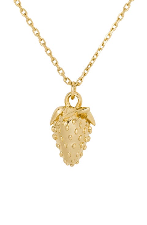 secret garden strawberry pendant necklace
