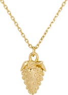 Kate Spade New York secret garden strawberry pendant necklace