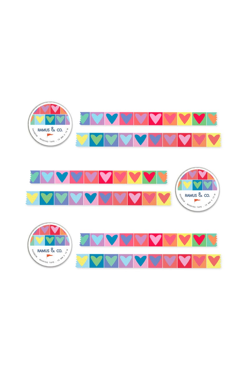 Ramus & Co Illustrated Masking Tape - 3ct Rolls, Assorted Rolls, Main, color, Multi-Pack