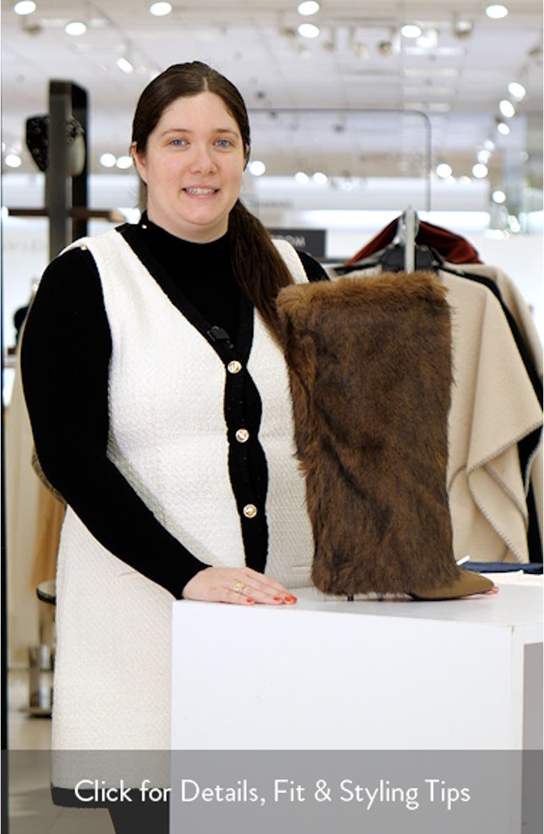 Omera Faux Fur Over the Knee Boot, sales video thumbnail