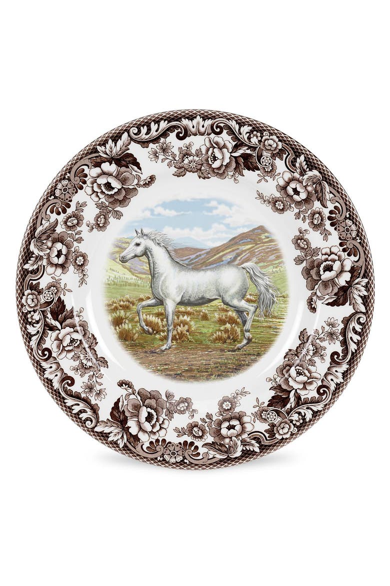 Woodland Horses 10.5" Dinner Plate, Main, color, Arabian
