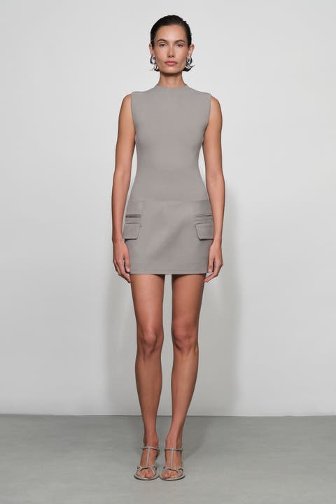 Vander Knit Combo Mini Dress