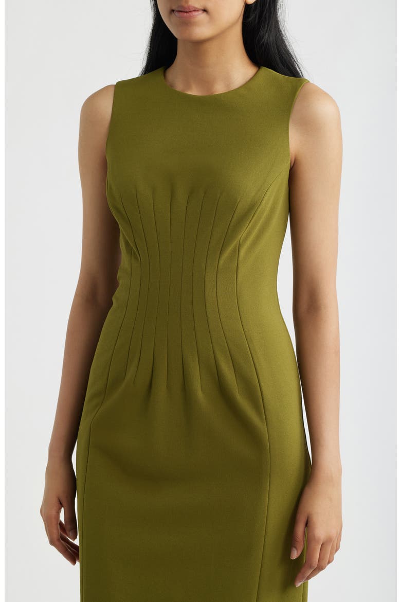 Jewel Neck Sheath Dress, Alternate, color, IVY