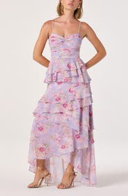 ASTR the Label Coline Floral High-Low Dress