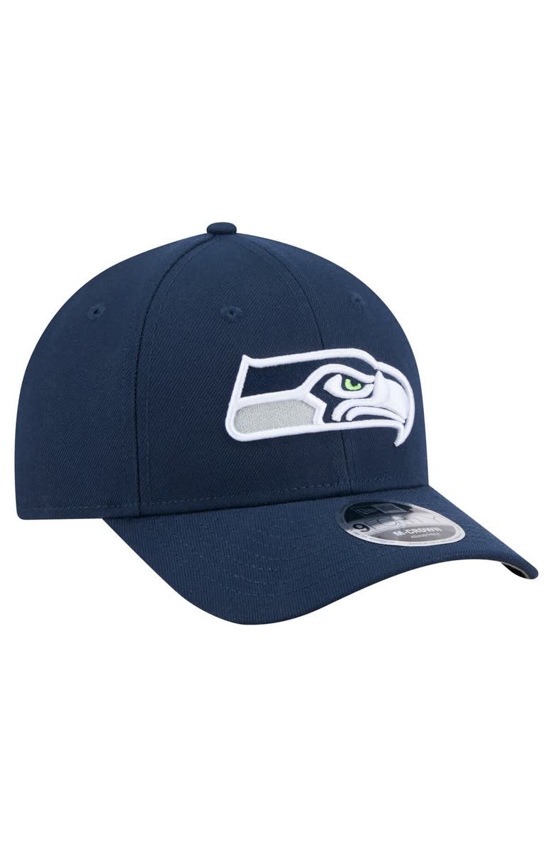 New Era Men's New Era  College Navy Seattle Seahawks Team Collection 9FORTY M-Crown Adjustable Hat, Alternate, color, 