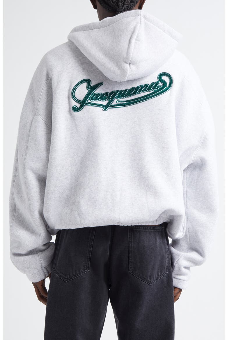 Le Hoodie Torneo Club Logo Patch Cotton Hoodie, Alternate, color, ATHLETIC CLUB GREY
