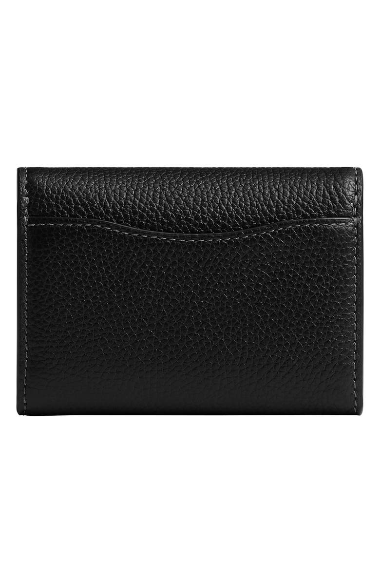 COACH Essential Leather Card Holder, Alternate, color, B4/Black