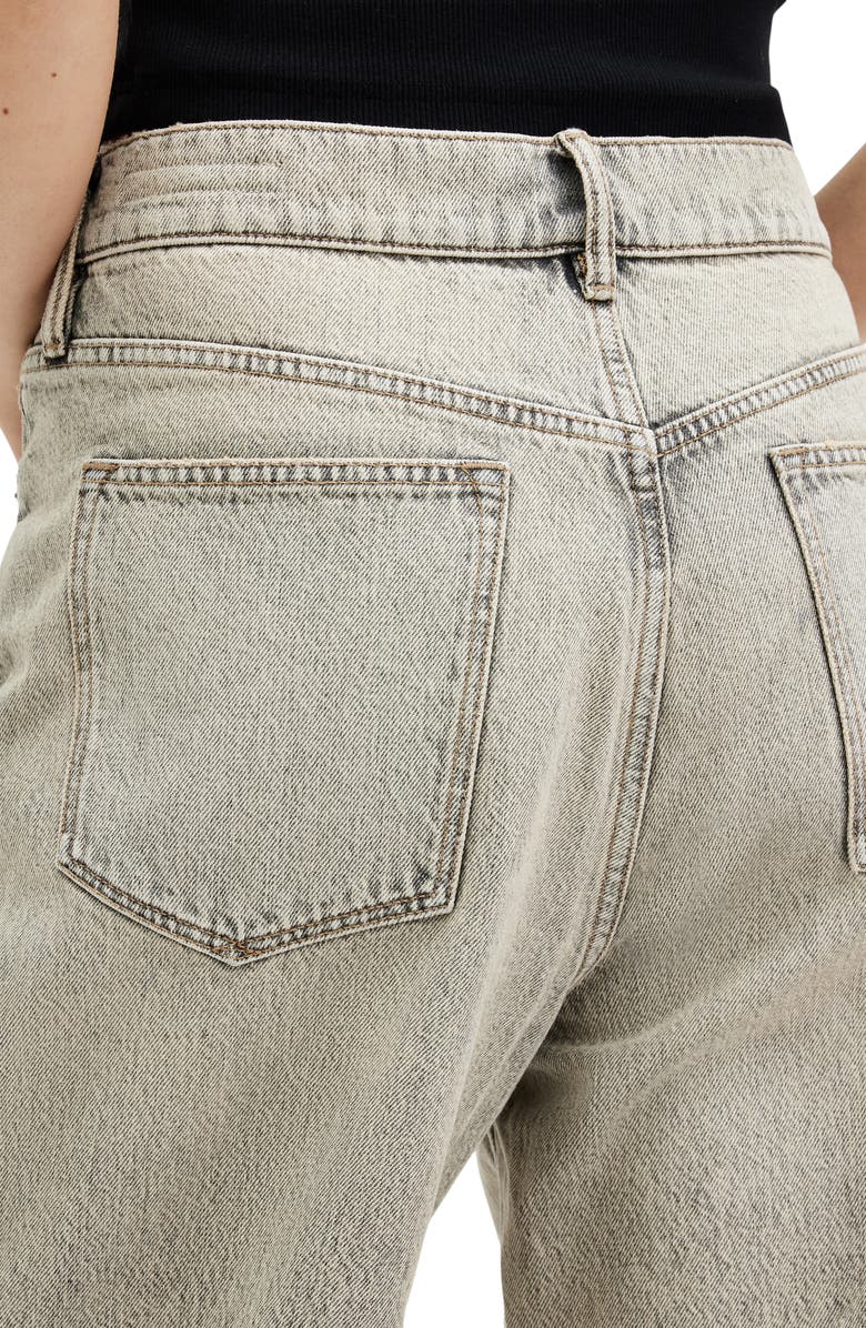 AllSaints Blake Raw Hem Wide Leg Jeans, Alternate, color,